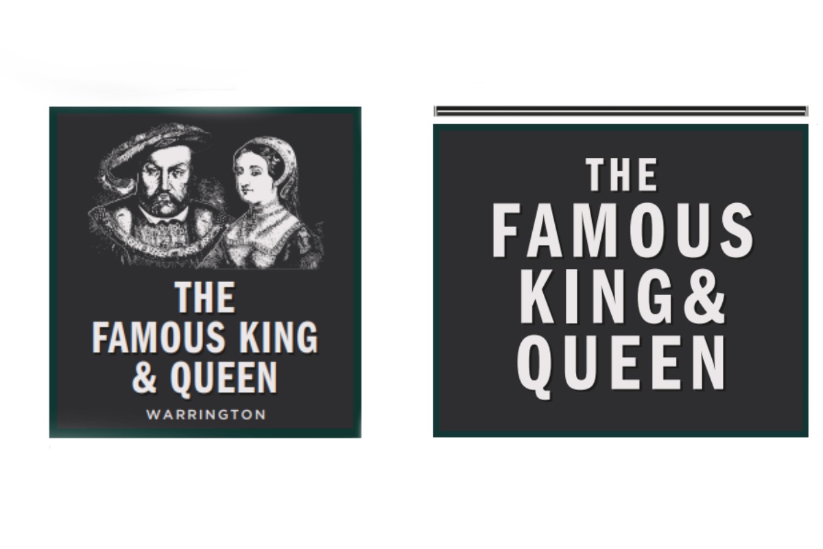 New signage is planned for The Famous King and Queen pub in Padgate