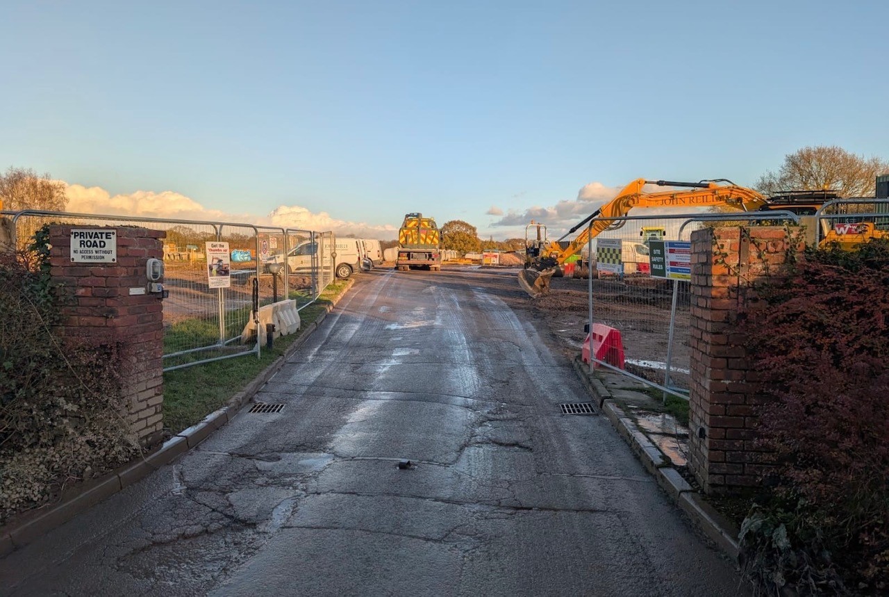 Work is underway to build 90 new Bellway homes in Croft